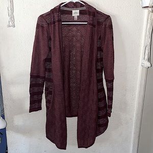 Knox rose open front cardigan